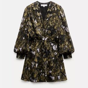 Zara printed dress zw collection